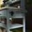Outdoor Potting Bench Table With Lockable Wheels-1709626563