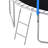 Trampoline with Slide and Swings with Basketball Hoop and Ladder with Net