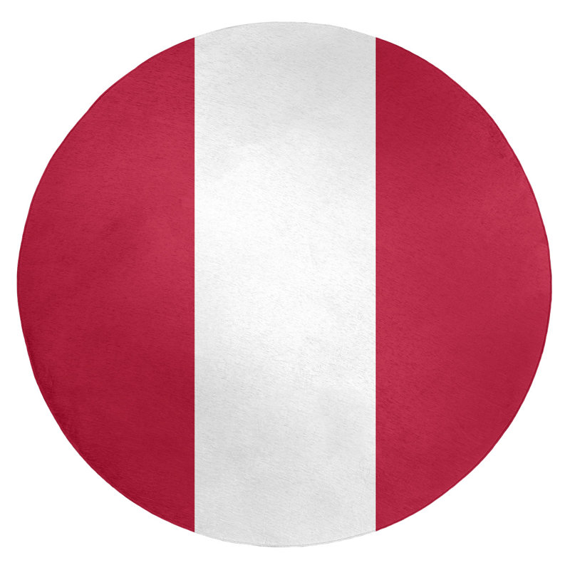 Tapis de zone rouge, Rond 5 pi