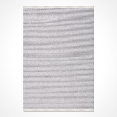 Tapis gris moderne lavable à la machine
