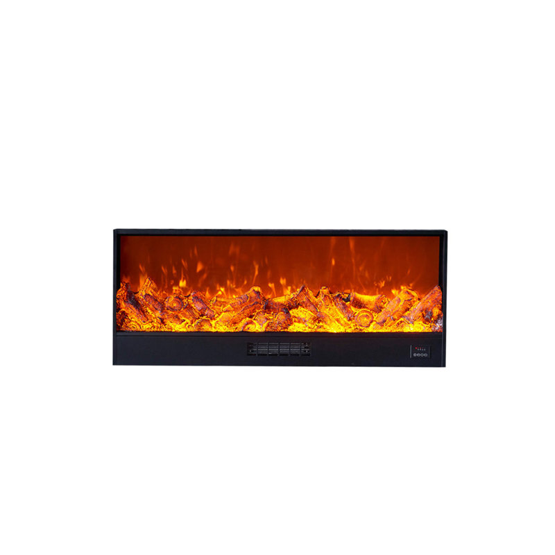59.06"Electronic Suspended Simulated Flame Electric Fireplace Heater, 20.47" H x 59.06" W x 7.09" D