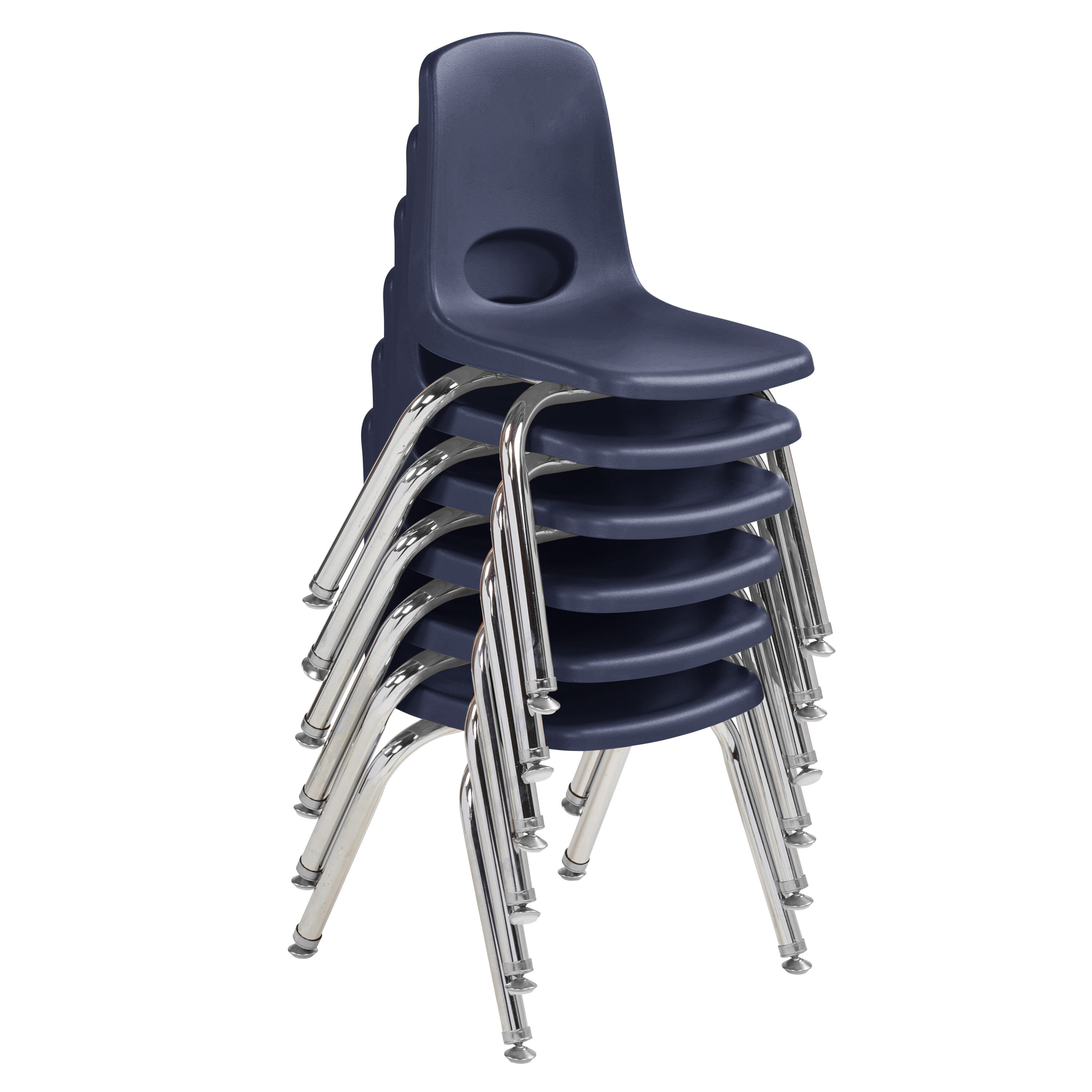 Factory Direct Partners Stackable School Chair with Chrome Legs