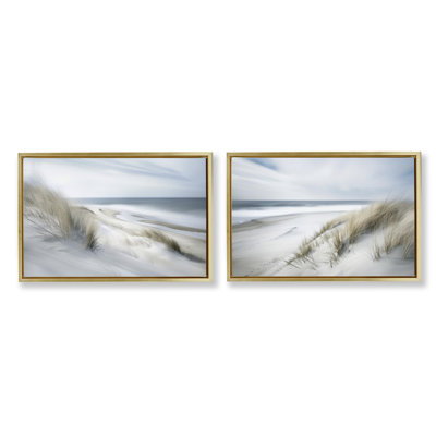 Ensemble de 2 toiles flottantes encadrées par Windblown