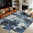 Washable Modern Rug Non-Slip Area Rug, Stain-Resistant Low Pile Indoor Carpet, Contemporary Foldable Print Floor Mats-86035360