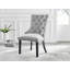 Eubanks Velvet Knockerback Dining Chairs with Metal Rivets and Chrome Legs-371337020-380222589