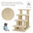 4-Step Cat Stairs with Scratching Post