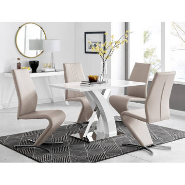 Skraut home Extendible Dining Table Up To 140 cm White