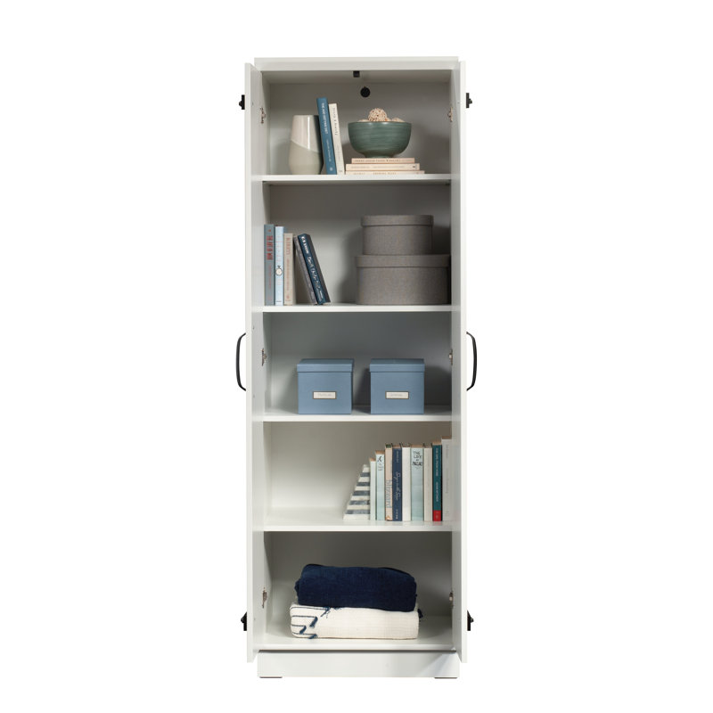 Armoire de rangement à 4 tablettes Oakham, Blanc doux