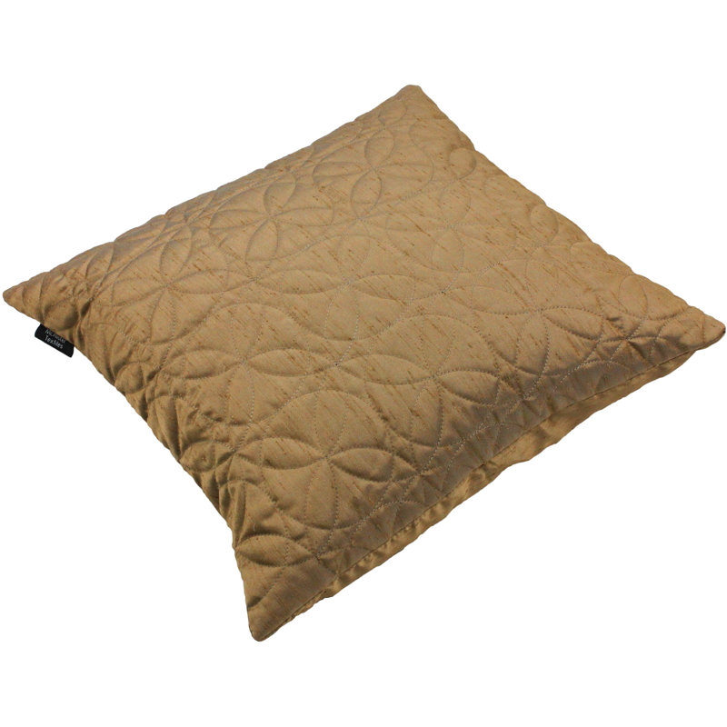 Bloxom Square Cushion, Gold, 60 x 60cm