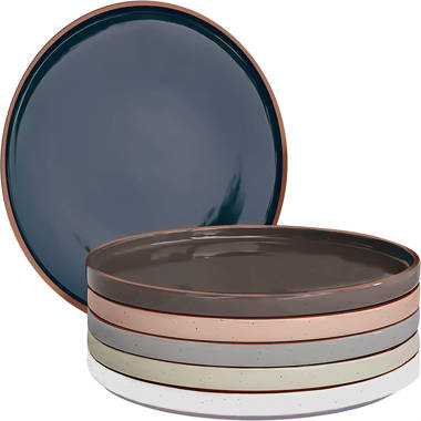 Wildon Home® Dinner Plates Set Of 6,10.5 Inch Ceramic Plates Kitchen Plates  Microwave Safe Plates Porcelain Dinner Plates
