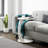 InterGo C-Shaped Round End Table with Rolling Wheels - Side Table Modern Design, Space-Saving Home Decor End Table for Living Room, Depali Coffee Table-899048644