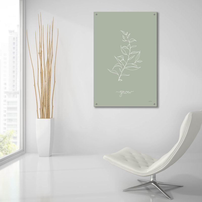 Art mural en verre Delicate Wildflowers 2 'par Katrina Pete, H 24 po x l 16 po x P 0,2 po