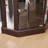 Lighted Corner Curio Cabinet - Elegant Glass Display Case For Living Room & Bar Storage - For Antique Collections & Wine - Includes Built-In Lighting-877104322