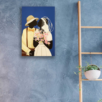 «You May Kiss The Bride» par Cassandra Gillens, art mural en verre acrylique