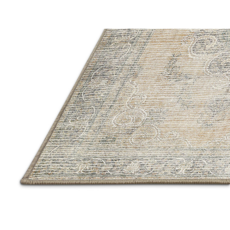 Tapis oriental tissé à la machine Clerfont, Rectangle 7 pi x 9 pi