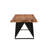 Chaliyah 80" Solid Wood Dining Table with Iron Legs in Light Brown-954963472
