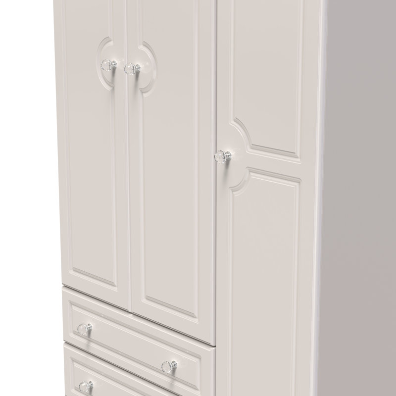 Conover Triple 2 Drawer Wardrobe, Kashmir Gloss/Kashmir