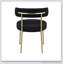 Ensemble de 2 chaises de salle à manger rondes rembourrées Woker Furniture Mid-Century