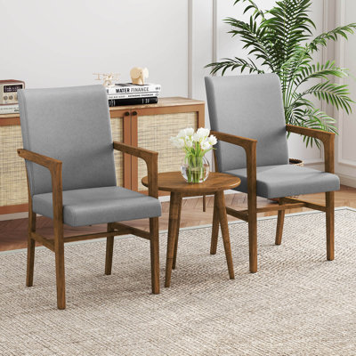 Ensemble de 4 chaises d'appoint rembourrées Mid-Century