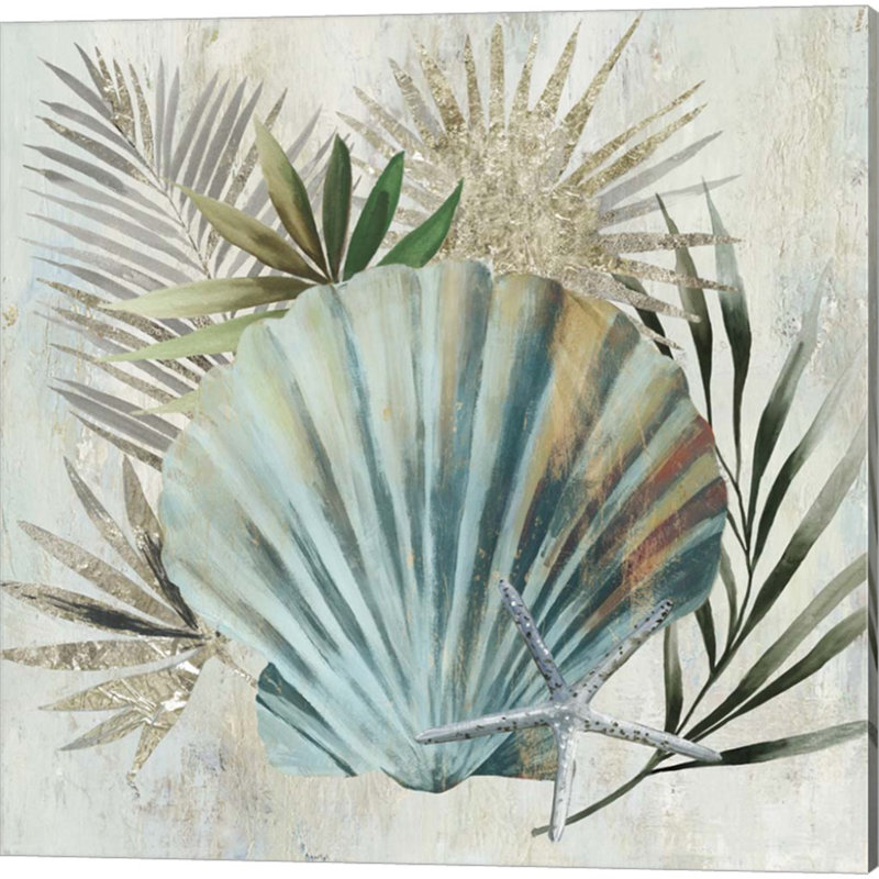 «Turquoise Shell» par Aimee Wilson, art sur toile (ensemble de 2)