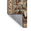 Tapis brun lavable à la machine-1032242713