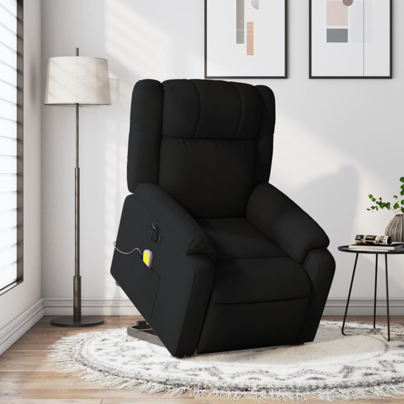 Fauteuil de massage, Manuel, Polyester noir