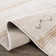 Dera Striped Abstract Beige Area Rug