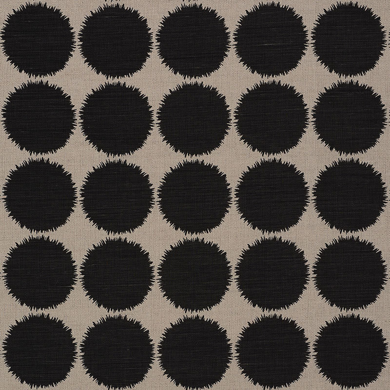 Schumacher x Studio Bon Fuzz Fabric, Black/Natural