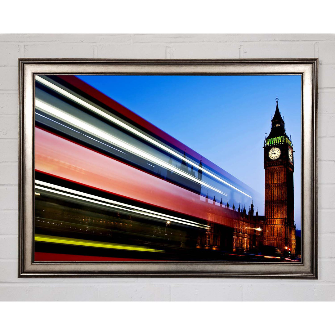 London Big Ben Doppeldecker-Bus - Einzelner Bilderrahmen Kunstdrucke