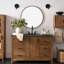 Armyn Metal Round Wall Mirror-1641451744