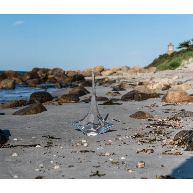 Handmade Glass Sailboat Figurine, Small