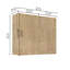 Armoire murale modulaire avec tablette réglable - Rangement polyvalent pour la salle de bain, la buanderie ou la cuisine-1154758998