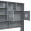 Lit de jour simple en bois avec 2 tiroirs, armoire et tablette tout-en-un, gris-2046936243-2046936242