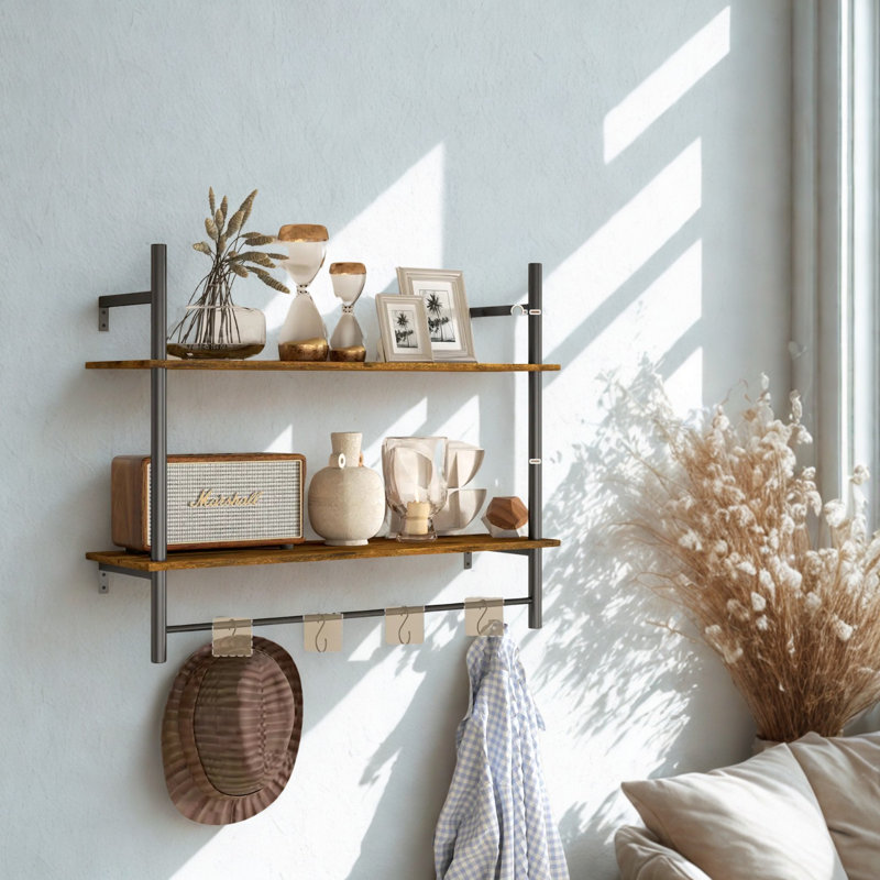 Irregular Floating Shelf, 65 cm H x 80 cm L x 24 cm D