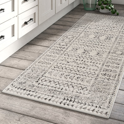 Tapis gris / noir / ivoire Alza