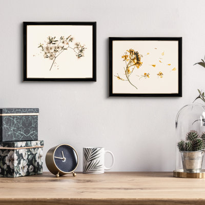 Aluminum Gold Edge Enamel Frame 2 Set