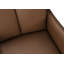 Chaise de salle à manger, hauteur 36 po, ensemble de 2, rembourrée, latérale, salle à manger, cuisine, aspect cuir brun, métal noir, contemporain, moderne