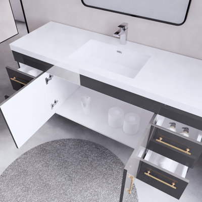 Ensemble de meuble-lavabo simple 59 po Berner