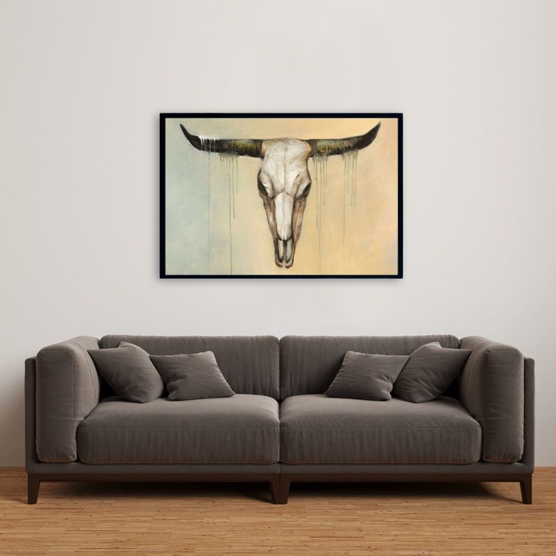 " Bull skull " Print, 24" H x 36" W