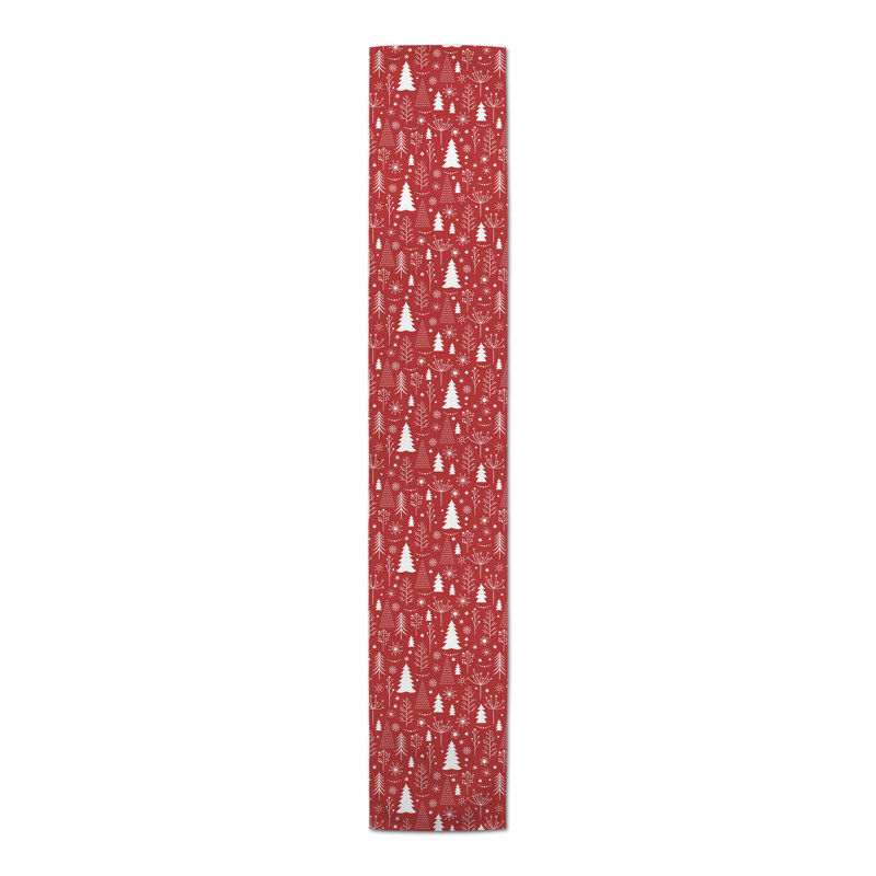 Delka Abstract Christmas Table Runner, 90" x 16"