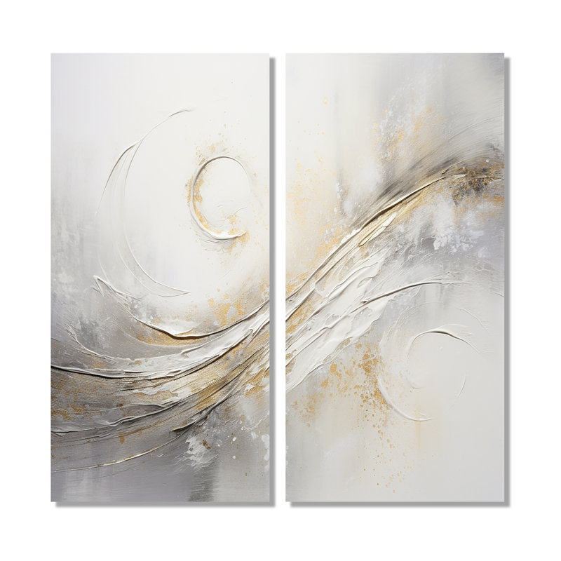 Abstrait note de musique argentée - décoration murale traditionnelle argentée, H 32 po x l 32 po, Toile tendue
