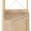 Armoire de coin polyvalente 71 pouces avec portes en rotin