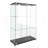 Modern Glass Display Cabinet With LED Lights, Quick-Assembly Antique Cabinet, Tempered Glass Bookshelf, Suitable For Living Room And Bedrooms, 2-Door 3-Shelf-240181344-264339772