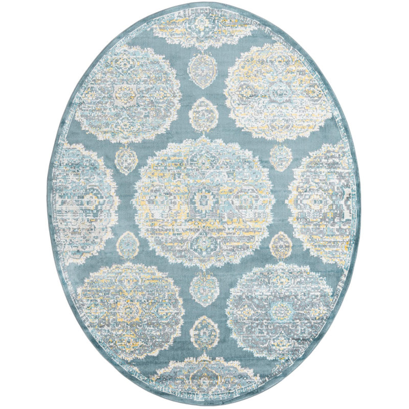 Oriental Indoor Rug, Oval 8'2" x 10'