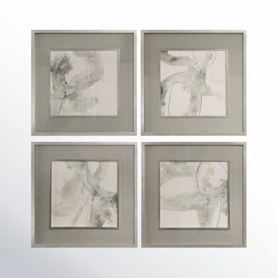 " Divination " 4 Piece Art Watercolor Painting
