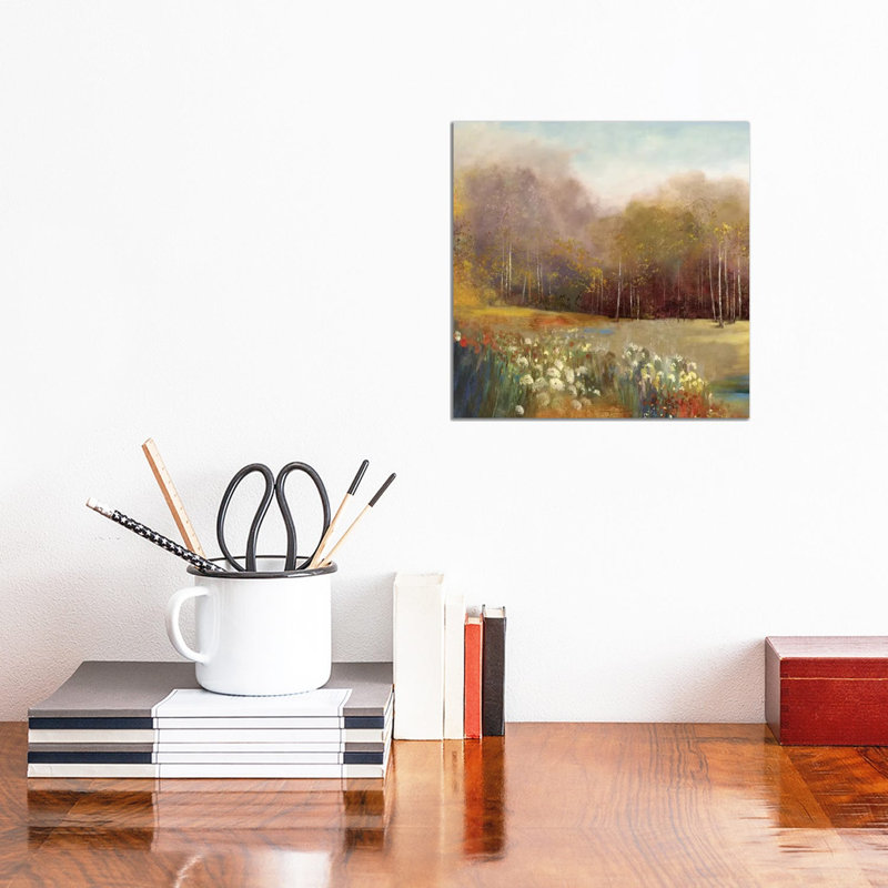 Garden Dreams I 1 Piece Painting on Canvas, 30.48 cm H x 30.48 cm W, Wrapped Canvas