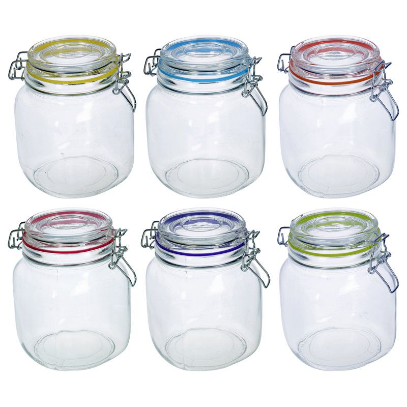 Glass Preserving Jars - Set of 6