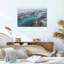 «Turquoise tressé rivière sur sables foncés», art mural sur toile-864046970