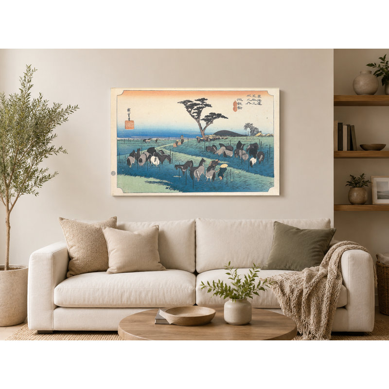 Chironu: Early Summer Horse Fair (1833-1834) - Art mural sur toile paysage