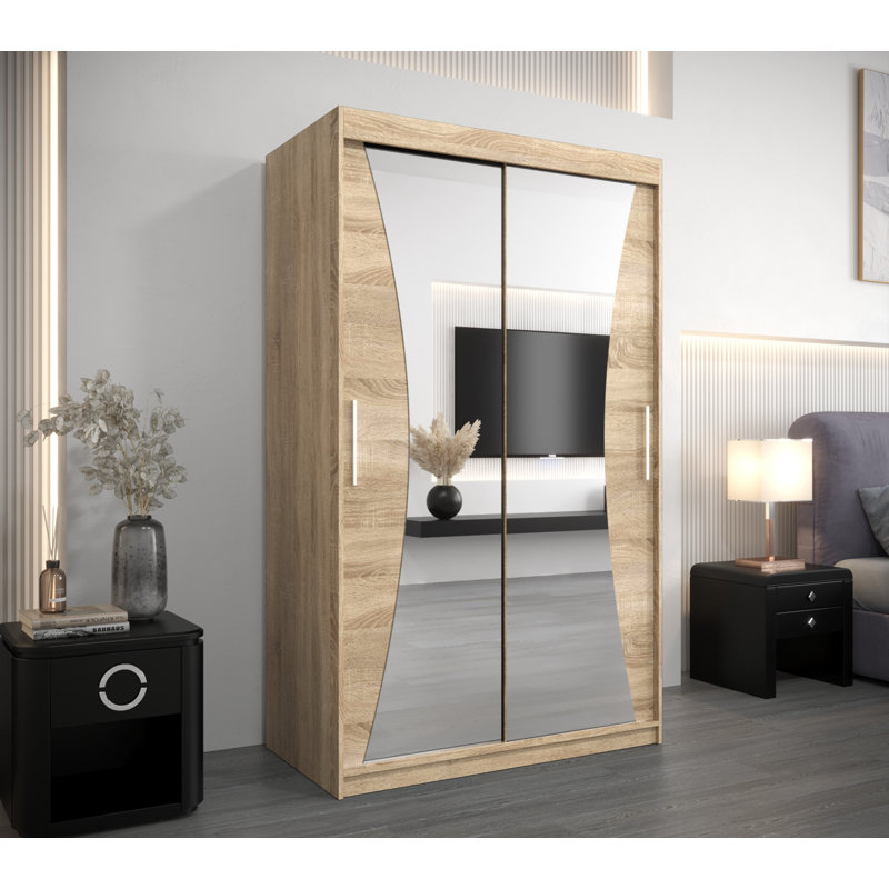 Aarvin 2 Door Manufactured Wood Wardrobe, Sonoma Oak